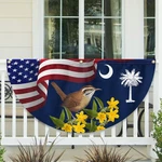 Flag South Carolina Yellow Jessamine Flower And Wren Bird Non-pleate.... Fixed Price $27.12.