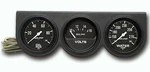 Meter Autogage 2398 Black Three Gauge Consol Oil Pressure Volt Water Temp. Fixed Price $137.02.