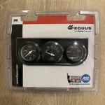 New - Equus 6100 Water Temp, Voltage, Oil Pressure 2" Triple Gauge Set Black. Fixed Price $24.00.